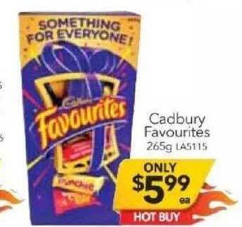 Cheap as Chips Cadbury Favourites offer
