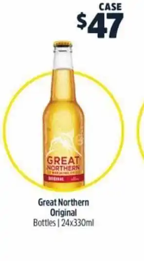 BWS Great Northern Original Bottles | 24x330ml offer
