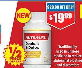 Chemist Warehouse Nutralife debloat & detox offer