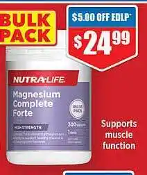 Chemist Warehouse Nutralife magnesium complete forte offer
