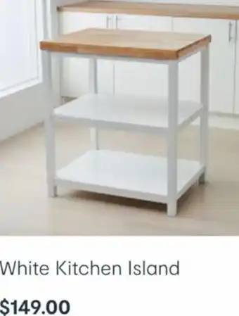 White Kitchen Island