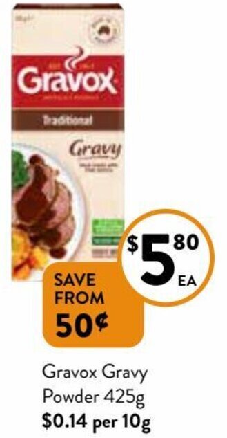 Foodworks Gravox Gravy Powder 425g offer