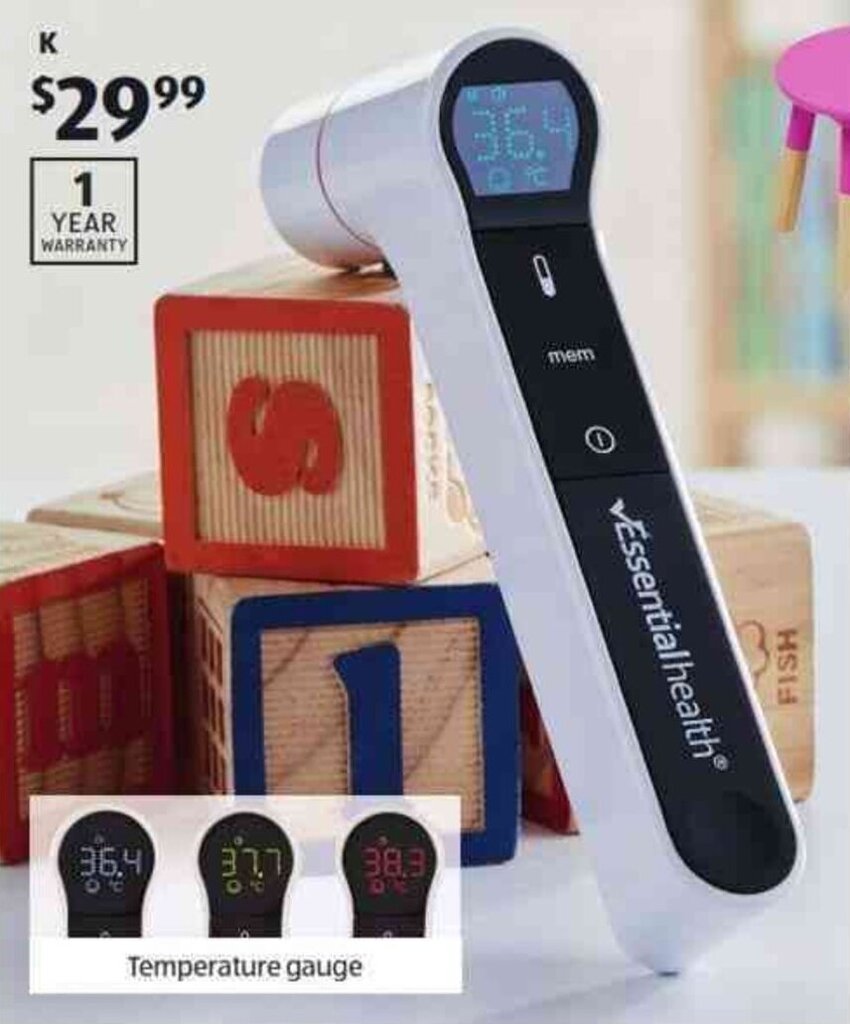 Ear/Forehead Infrared Thermometer offer at ALDI