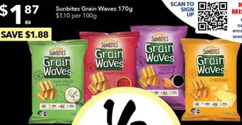 Ritchies Sunbites Grain Waves 170g offer