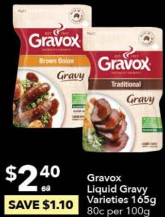 Ritchies Gravox Liquid Gravy Varieties 165g offer