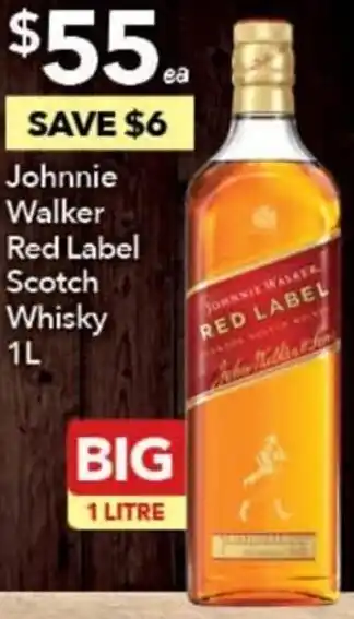 Ritchies Johnnie Walker Red Label Scotch Whisky 1L offer
