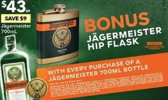Ritchies Jägermeister 700ml offer