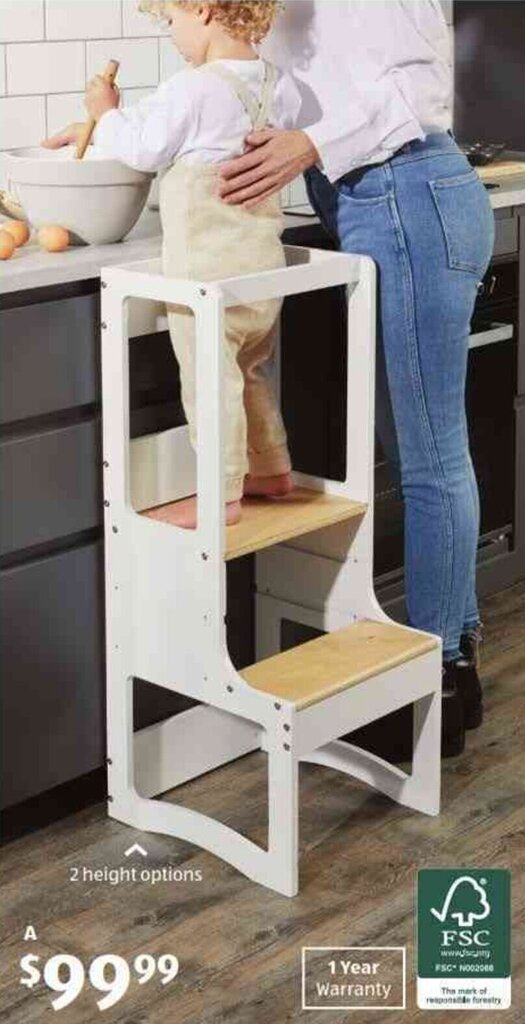 Children's Kitchen Helper Tower offer at ALDI