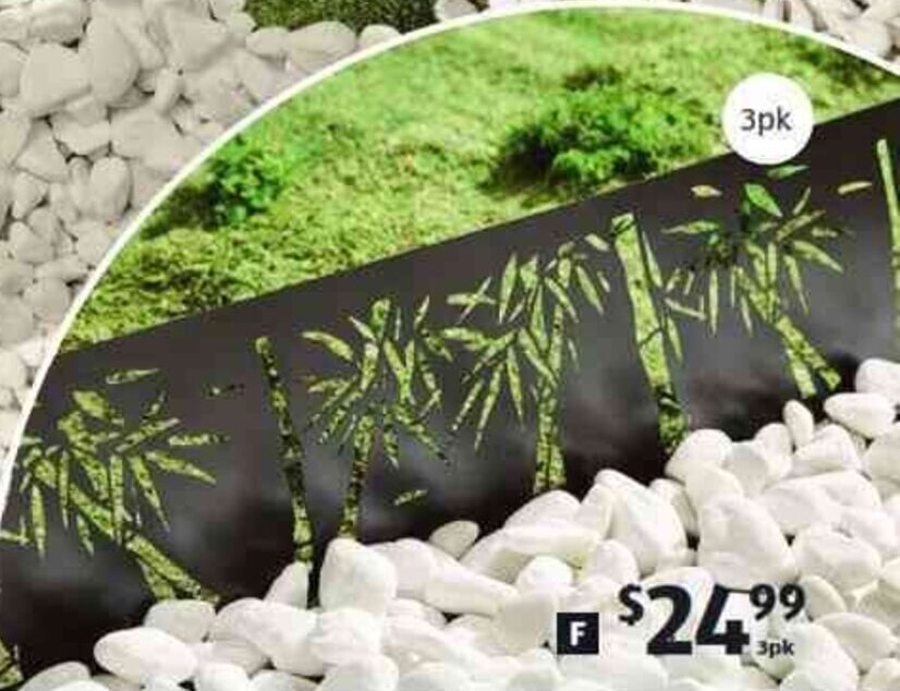 Decorative Garden Edging 3 pk offer at ALDI