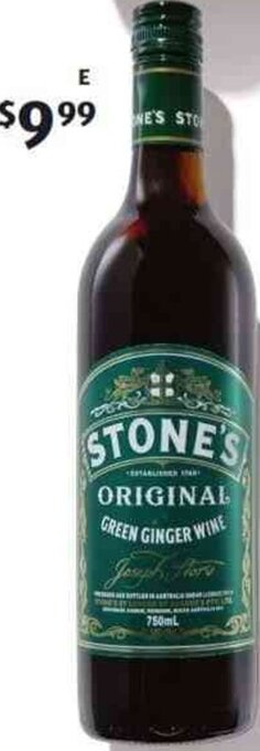 ALDI Stone's Green Ginger Wine NV 750ml offer