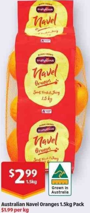 Australian Navel Oranges 1.5kg