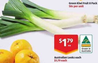 ALDI Australian Leeks Each offer
