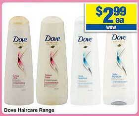 My Chemist Dove haircare range offer