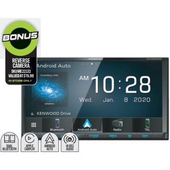 Autobarn Kenwood 7” 200w av carplay™ android auto receiver offer