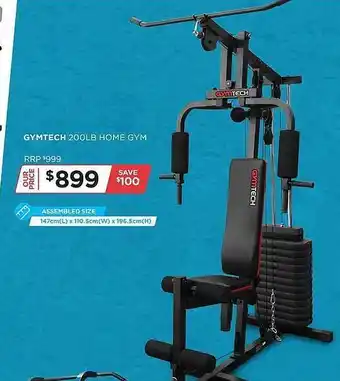 Gymtech 200lb home gym