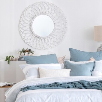 Pillow Talk Tali rattan mirror by m.u.s.e. offer
