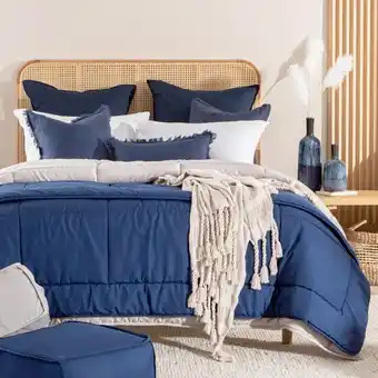 Pillow Talk Navy comforter by snoozi cube offer