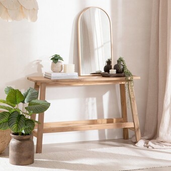 Ward recycled teak console table by m.u.s.e.