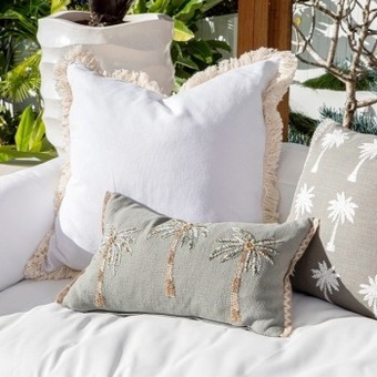 Pillow Talk Chester feather large cushion by m.u.s.e. offer