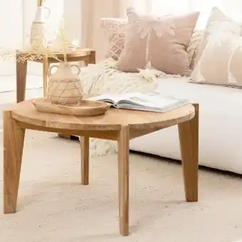 Pillow Talk Ward recycled teak coffee table by m.u.s.e. offer
