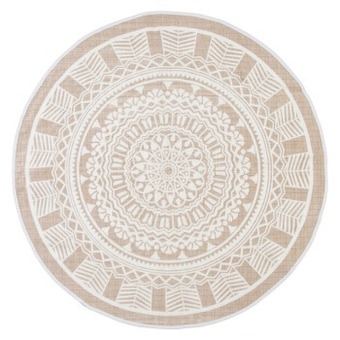 Pillow Talk Moroc round floor rug by habitat offer