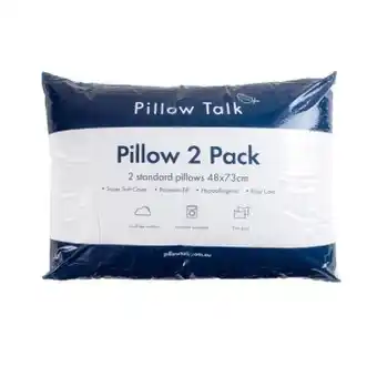 Pillow Talk Twin pack standard pillows by pillow talk offer