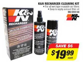 Autobarn K&n recharger cleaning kit offer