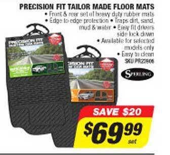 Autobarn Precision fit tailor made floor mats offer