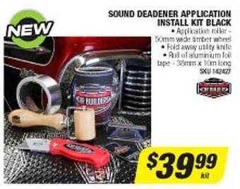 Autobarn Sound deadener application install kit black offer