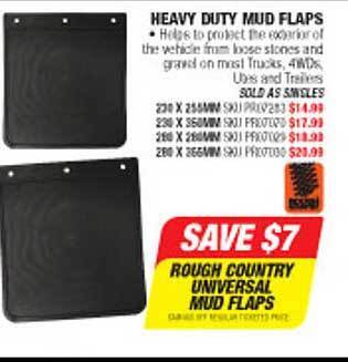 Autobarn Heavy duty mud flaps offer