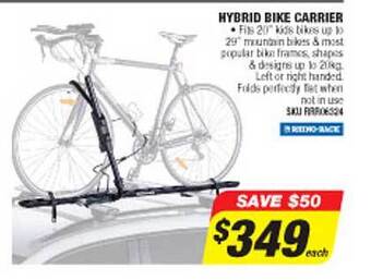 Autobarn Hybrid bike carrier offer