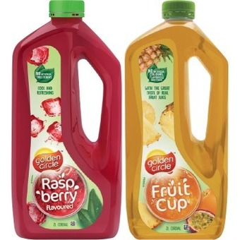IGA Golden circle cordial 2 litre selected varieties offer