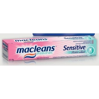 IGA Macleans sensitive fresh mint toothpaste 100g offer