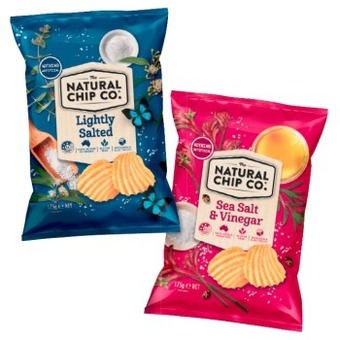 IGA The natural chip co. chips 175g selected varieties offer