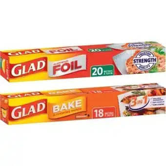 IGA Glad baking paper 30cm, foil 30cm×20m or wrap 33cm×60m offer