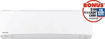 The Good Guys Panasonic C3.5kW H4.3kW Reverse Cycle Split System & Air Purifier offer