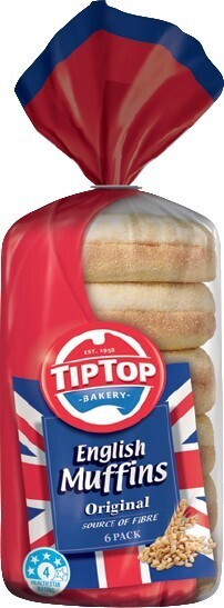IGA Tip top muffins 6 pack selected varieties offer
