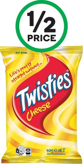 Woolworths Twisties cheese 90g offer