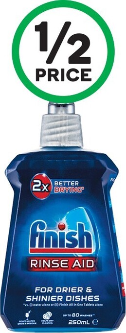 Woolworths Finish rinse aid 250ml offer