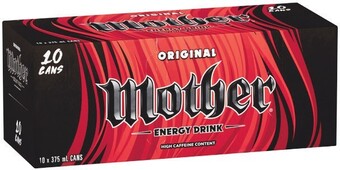 Mother energy drink cans 10 x 375ml