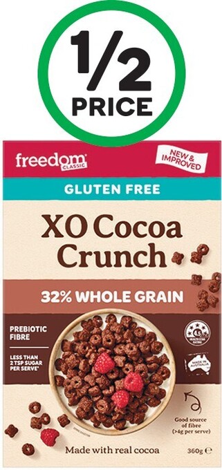 Freedom foods crunch cereal 360g – from the health food aisle