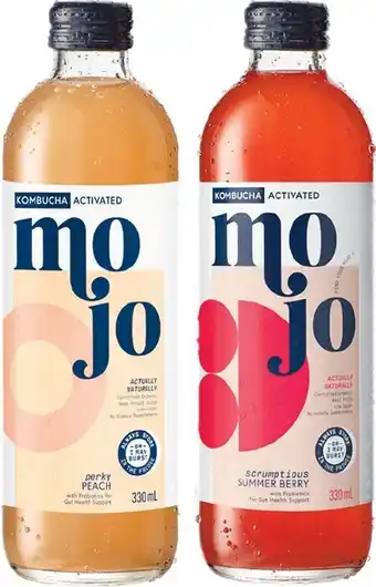 Woolworths Mojo kombucha 330ml offer