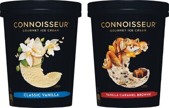 Woolworths Connoisseur ice cream 1 litre – from the freezer offer