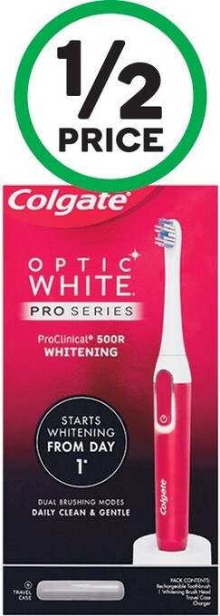 Woolworths Colgate proclinical 500r whitening electric toothbrush offer