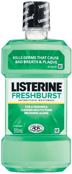Woolworths Listerine fresh burst mouthwash 500ml offer