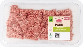 Woolworths Australian pork mince 800g – from the meat dept offer
