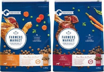 Woolworths Farmers market dry dog food 6.8 kg offer