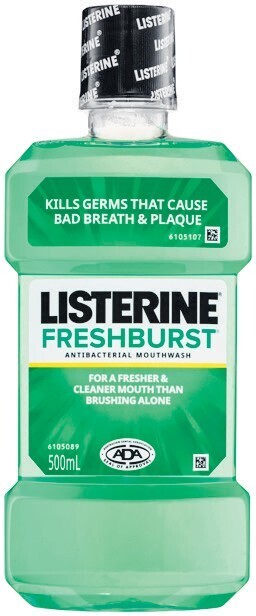 Woolworths Listerine freshburst mouthwash 500ml offer