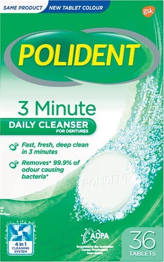 Woolworths Polident denture cleaner tablets pk 36 offer