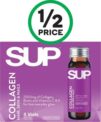 Sup shots collagen hair, skin & nails pk 8 x 50ml*